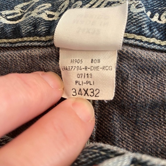 EDDIE BAUER 33x30 Relaxed Fit Jeans Logo Patch - Picture 7 of 7